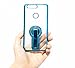 Honor 8 Case, Rexang [with 360° Stand] Crystal Clear [Electroplated Metal Technology] Silicone Soft TPU [Shockproof Protection] Ultra Thin Cover for Huawei Honor 8 (Blue)
