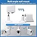 Wyze Cam Camera Wall Mount Bracket,EastKing Weather Proof 360 Degree Full Protective Adjustable Outdoor Indoor Mount and Cover Case for Wyze Cam 1080p HD Camera (White 3 Pack)