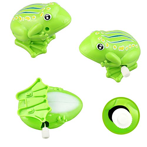 Gbell  Mini Wind Up Toys for Toddlers Clockwork Toy Mini Cute Jumping Baby Toys Pull Back for Kids Boys Girls Birthday Gift (Green)