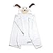 Bamboo Hooded Bath Towel with Cute Detailed Puppy Character. Extra Large For Baby, Infant, Toddler, Small Children. Thick Absorbent 500 GSM. Light Weight, Machine Wash with BONUS Wash Cloth Included