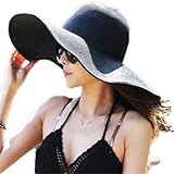 Summer Large Brimmed Hat Sandbeach Sunscreen Straw Hat Cap