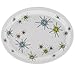 Sputnik Retro Atomic Starburst Dinner Plate