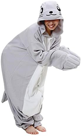 WPAN Unisex Adult Animal Cosplay Pajamas kigurumi Sleepwear Onesies Sleepwear Set (XL(Height:178-188cm/71-74in), Seal)