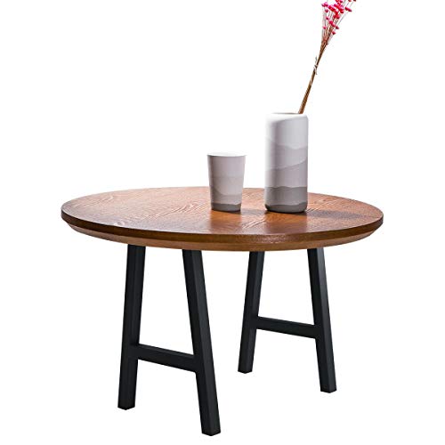Tengchang 28" Dinner Table Legs Office Desk Metal Leg Kitchen Iron DIY Furniture Legs Industry Style Baking Finish Set of 2