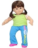 Sophia's 15 Inch Doll Casual Love Outfit Colorful Baby Doll Pants and Shirt for 15 inch Dolls, Perfect for Bitty Baby Dolls & More!