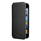 Twelve South SurfacePad for iPhone SE/5s, black | Ultra-slim luxury leather cover + display stand