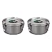 CVault Large Steel Humidity Curing Humidor Storage Container (2 Pack)
