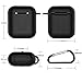 AirPods Case 7 in 1 Airpods Accessories Kits Protective Silicone Cover and Skin for Apple Airpods Charging Case with Airpods Ear Hook Grips/Airpods Staps/Airpods Clips/Skin/Tips/Grips Black Operatek﻿