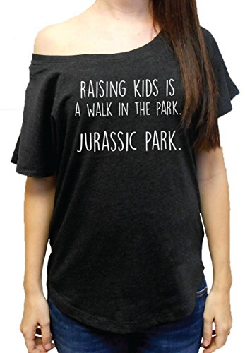 Strong Girl Clothing Women's Raising Kids Is a Walk In The Park. Jurassic Park Flowy T-Shirt