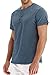 Sailwind Men's Casual Slim Fit Short Sleeve Henley T-Shirts Cotton Shirts VG-Blue-US L