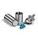 Cielo Pill Holders - Large Wide Dual Chamber Keychain Pill Holder, Made in USA, Stainless Steel Pill Keychain Container, Waterproof Pill Case, Compact & Customizable