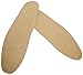 Shoeslulu Magic Absorbent Ultra Thin Handcrafted Lambskin Leather Insoles with Breathable Activated Carbon Bottom (US Women 8-8.5 [Wide] / EU 39, Natural Lambskin)