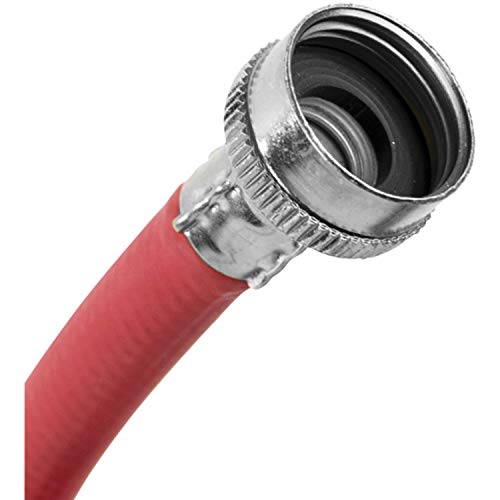 Certified Appliance Accessories Red WM48RDR EPDM Washing Machine Hose, 4ft - Thumbnail 2
