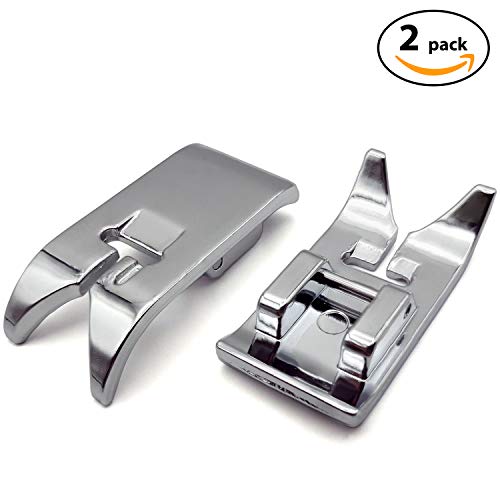 Addicted DEPO - Universal Zig Zag Straight Stitch Presser Foot 2PCS for 15 Class Low Shank Snap on Sewing Machines