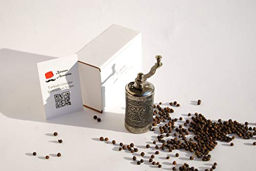 Turkish-Grinder-Spice-Grinder-Pepper-Grinder-Pepper-Mill-30-Dark-Silver