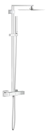 GROHE Euphoria Cube XXL 230 | Brause- und Duschsystem - Duschsystem | mit Handbrause, Kopfbrause eckig /Thermostat eckig | 26