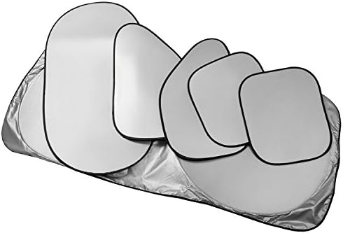 Automotive supplies, car sunshade, double circle sun block, 6 sets of sun block, silver tape material sun gear.