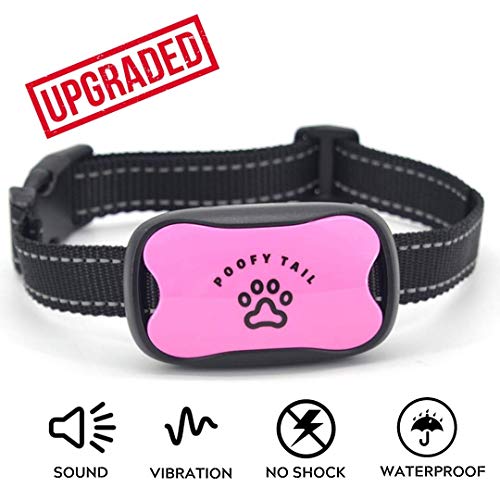 No Shock Anti Bark Collar for Dogs – Stop Barking using a Humane and 100% Safe Device that has Seven Adjustable Sound and Vibration Levels – Works on all Breeds Small, Medium, Large (11-120 LBS)