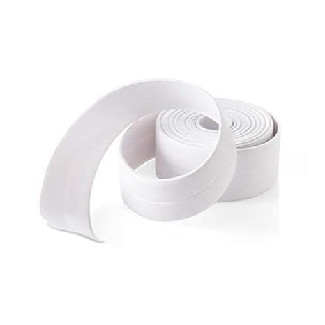 Debeme Sticky Wanddichtungsband WeiaÃ¿er Rand Corner Caulk Band Pvc Mildew Proof Seamless Wand Trimmer Schutz Dekoration Kitchen Sink Badewanne Dusche Riss Cover 30mm 2 6m Amazon De Kuche Haushalt