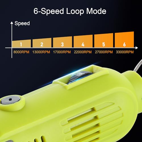 DEWINNER Rotary Tool Kit 135W with 234pc Accessory Set & Storage Case, Variable Speed 8000-33000rpm, Ideal for DIY, Woodwork & Hobby Craft, Dremel Compatible DWTK1201