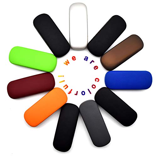 Grey Design Glasses Case Hard Shell | Medium Size | Protective Eyeglasses, Reading Glasses & Sunglasses Case For Men, Women, Kids - Thumbnail 6