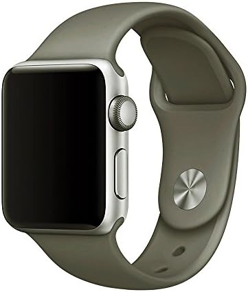 BANDEX Sport Band For Apple Watch 42mm, Soft Silicone Strap Replacement Wristbands For Apple Watch Sport Series 3 Series 2 Series 1(Concrete M/L)