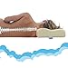 Contour Memory Foam Pillow by SnoozeWise. Firm Yet Supportive. Relieve Your Pillow Neck Pain! Extra Allergy Pillow Case, Soft Eye Shades and Foam Earplugs. Size 22.4x14.4 inches with 2 Neck Heights.