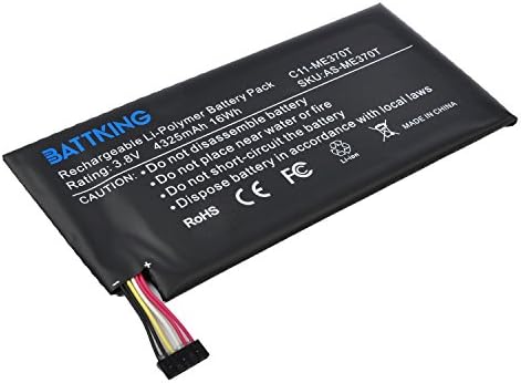 BATTKING New Replacement Laptop Battery for ASUS GOOGLE NEXUS 7 8GB [3.8V 4325mAh] Black---18 Months Warranty
