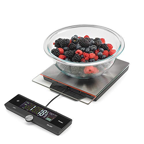 Polder Digital Stainless Steel Kitchen Scale, 22 Lb Capacity on Galleon