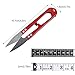 UCEC 12 Packs Thread Snips for Sewing Scissors Small Crochet Scissors Thread Cutter Yarn Cutter, 4.2