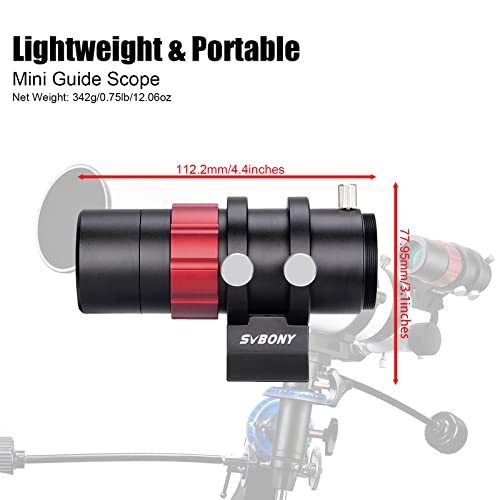 Svbony SV165 - Guide Bezel, 30mm, Mini Guided Bezel with F4 Helical Focus Compatible with ZWO QHY Auto Guide Camera