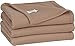 Utopia Bedding Soft Brush Fabric Warm Lightweight Polar Fleece Couch Blanket Twin, Tan
