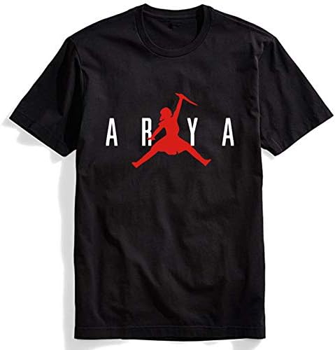 Not Today Shirt GOT Arya Stark Shirt The Game TV Series Thrones Merchandise Funny T Shirts Graphic Tees Tshirts (Arya Stark Shirt Black, S)