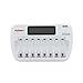 Tenergy TN162 8-Bay Smart LCD Battery Charger for Rechargeable AA/AAA NiMH/NiCd primary