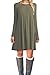 Bluetime Women's Winter Fall Basic Long Sleeve Casual Loose Dress