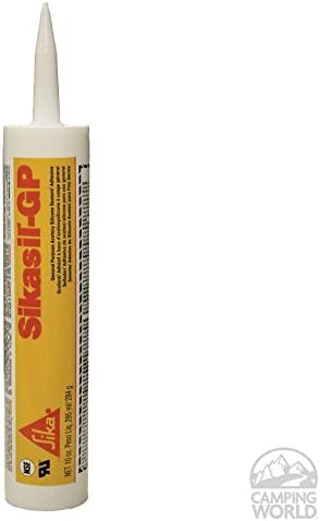 Sika Sikasil GP 017-189151 General Purpose Acetoxy Cure Silicone Caulk, 10.14 oz Cartridge, White