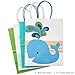 Hallmark Paper Gift Bags Assortment for Kids Birthdays or Baby Showers, Flamingos, Whales, Giraffes (Pack of 8, 4 Medium and Large)