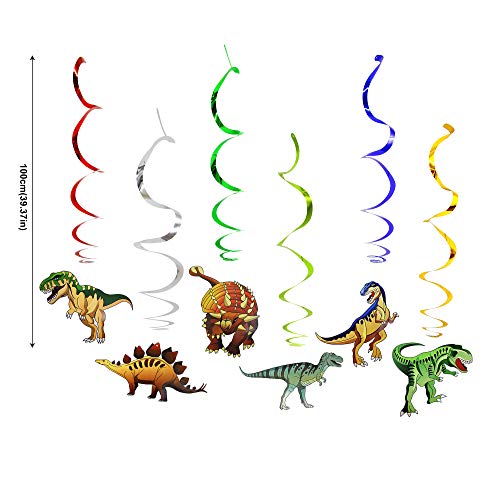 image for BeeGreen Dinosaur-Party-Supplies-Birthday-Decorations 48 PCS Hanging S