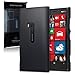 Nokia Lumia 920 Hybrid Rubberized Back Cover Case (Black)