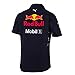Red Bull Racing Formula 1 2017 Motorsports Blue Button Up Polo Shirt w/Sponsers (Large)