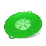   Homepop Boil Over Spill Stopper - Fits up to 12 Inch Pot or Pan - Perfect for Keeping Stove Top Clean - Green
