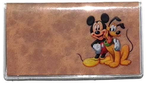 Checkbook Cover with Mickey and Pluto and 50 Page Register