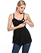 Arshiner Women's Empire Waist Maternity Nursing tops Cami with Lace Back
