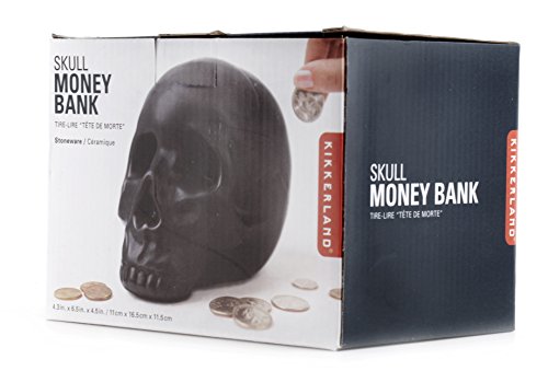 Kikkerland Skull Coin Bank