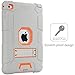 iPad Mini 4 Case,iPad Mini 4 Retina Case,BENTOBEN 3 in 1 Hybrid [Soft&Hard] Heavy Duty Rugged Stand Cover Shockproof Anti-Slip Anti-Scratch Full-Body Protective Case for iPad Mini 4, Grey/Orange
