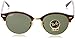 Ray-Ban Unisex Clubround Classic RB4246 990 Non-Polarized Sunglasses, Tortoise/Green Classic, 51 mm