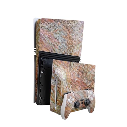 Carbon Fiber Skin Compatible with PlayStation 5 Pro Bundle + Disc Drive for PS5…