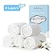 Muslin Burp Cloths 100% Cotton 8 Layers Baby Burp Cloths Set (5 Pack) for Baby Girl and Boy, Large 20