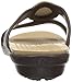 crocs Women's Sanrah Embellished Sandal, Espresso/Gold, 9 M US