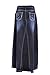 Style J Wrinkled Wonder Long Denim Skirt